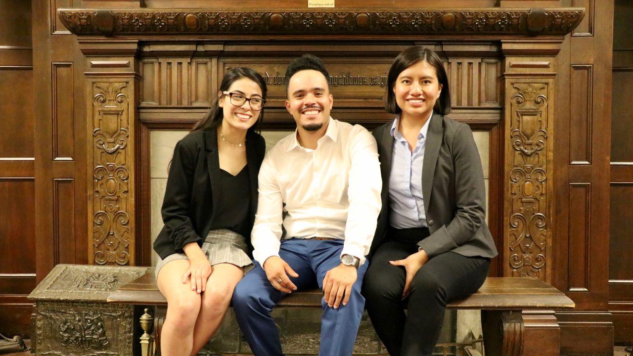 UC Davis students at the 2019 APRU Undergraduate Leaders’ Program, from left to right: Christal Juarez (Anthropology, College of Letters and Science), Ivan Rocha (Psychology, College of Letters and Science), Maria Arteaga (Managerial Economics, College of Agricultural and Environmental Science). 