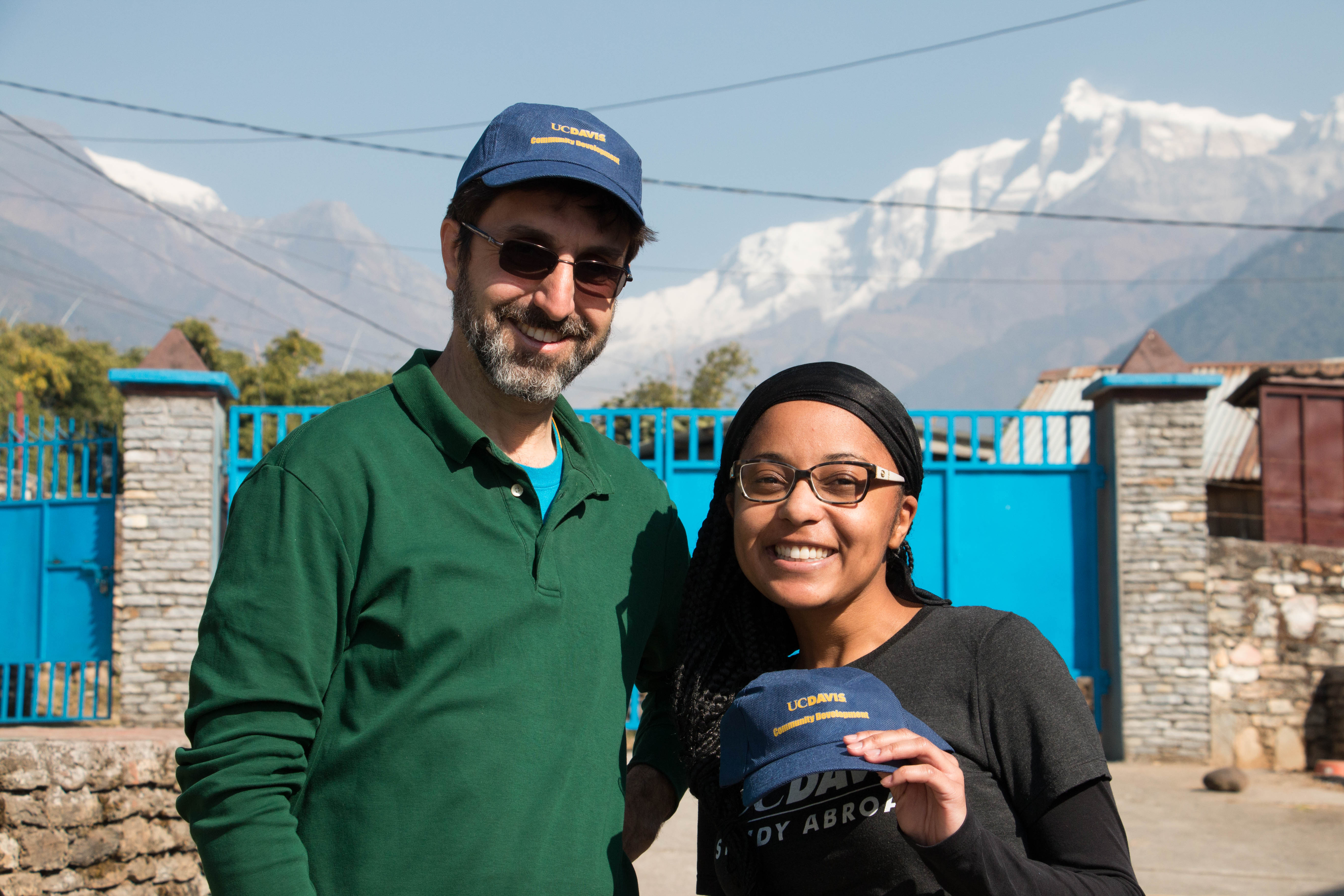 Students with faculty in Nepal