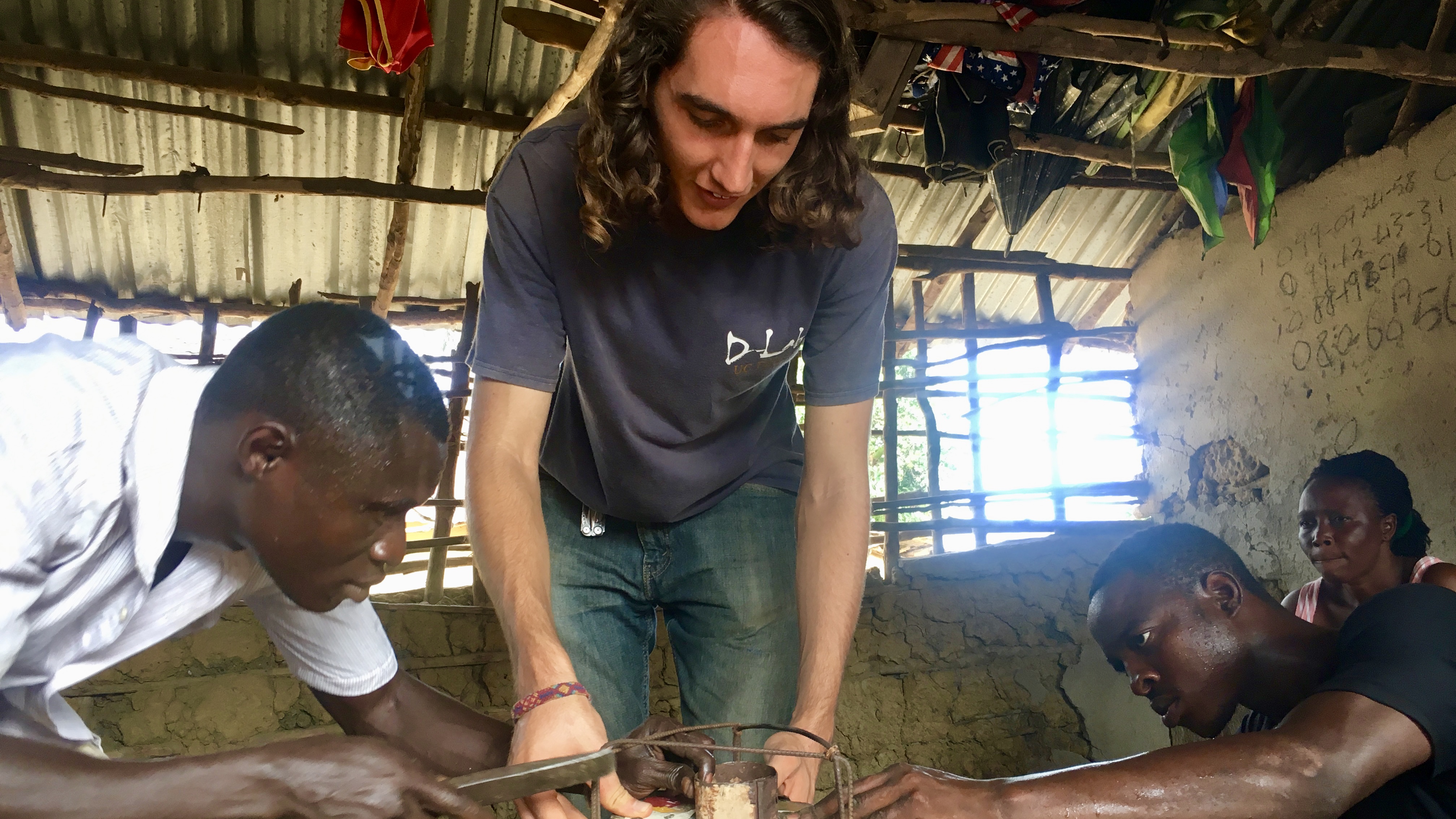 Student working on project in Sierra Leone