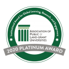 APLU Award Seal with Platinum Award text