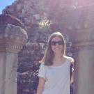 UC Davis Student Olivia Coffman traveling in Cambodia